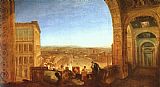 Rome Canvas Paintings - Rome from the Vatican